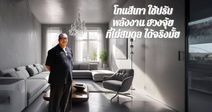 โทนสีเทา ใช้ปรับพลังงานฮวงจุ้ย และประจุไฟฟ้าในอากาศ ที่ไม่สมดุล ได้จริงมั้ย